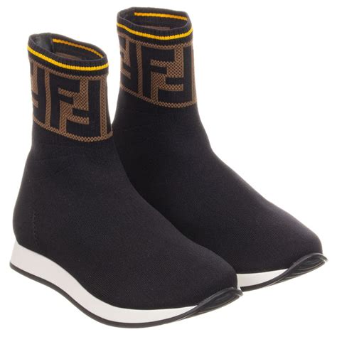 fendi long socks|fendi sock trainers women.